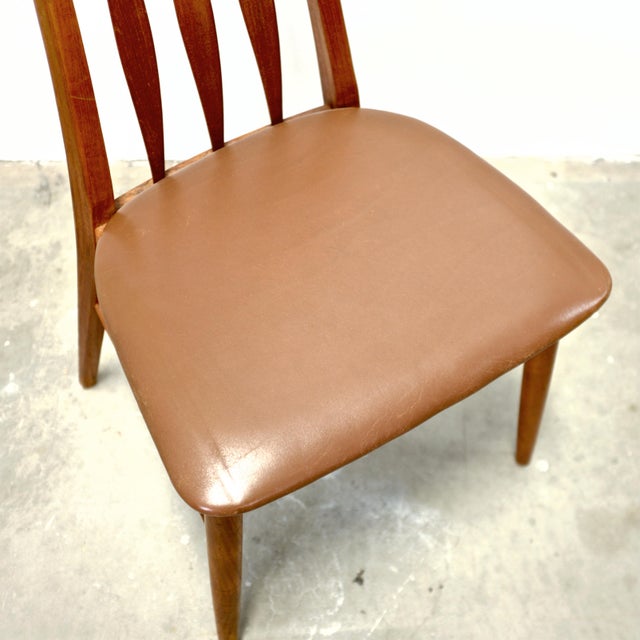 Koefoed Hornslet “Eva” Set of 4 Teak Dining Chairs For Sale In Boston - Image 6 of 17