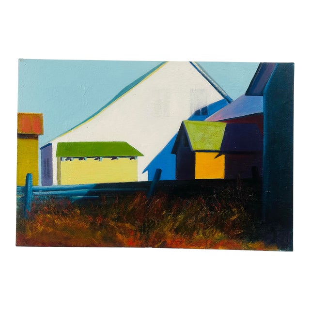 Signed Vintage Oil on Canvas Painting For Sale