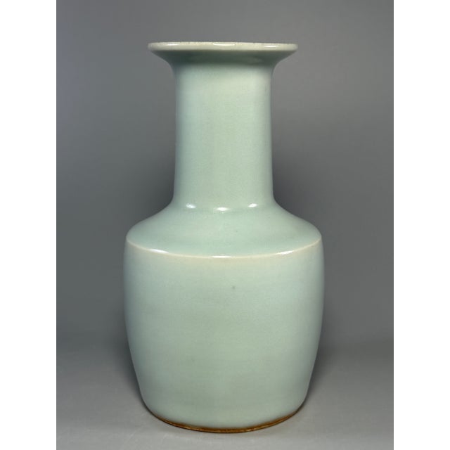 Mid 19th Century Antique Chinese Longquan Celadon Vase | One of a Kind For Sale - Image 5 of 7