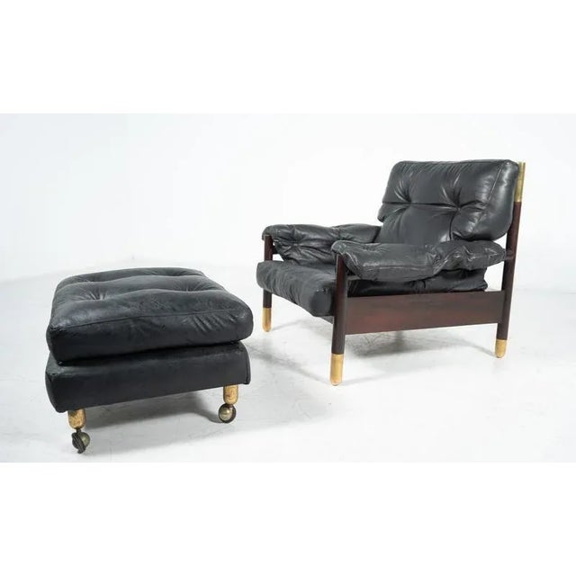 Set of Sella Armchairs with Ottoman attributed to Carlo De Carli for Sormani, 1960s For Sale - Image 14 of 18