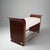 Brown Single Art Deco Bench , France 1920's For Sale - Image 8 of 18