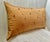 A lush gold hand beaded and quilted silk lumbar pillow cover. It’s hand beaded with glass beads on a basketweave quilted...
