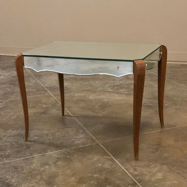 Mid-Century French Mirrored Coffee Table For Sale - Image 11 of 11