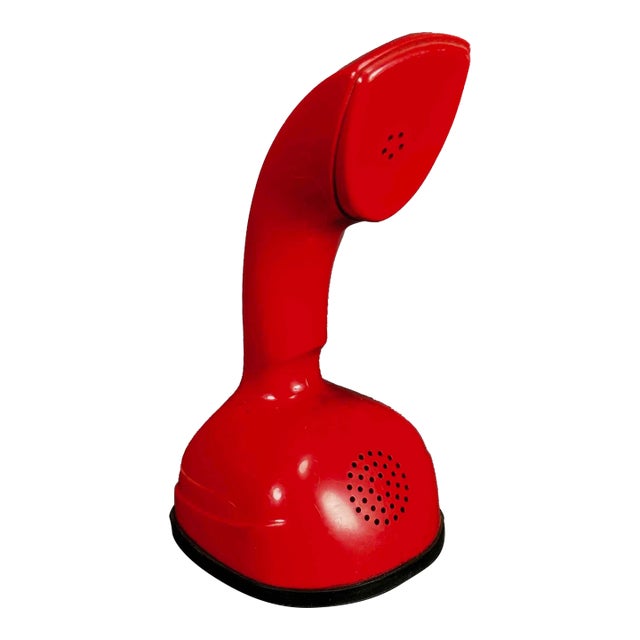 Vintage 60s Ericofon Cobra North Electric Co. Red Telephone Rotary Desk Phone For Sale