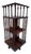 Victorian Revolving Bookcase in Mahogany and Brass, 1870s-1900s For Sale