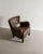 Fritz Hansen Early Danish Mid-Century Brown Leather 1669 Armchair by Fritz Hansen, 1940s For Sale - Image 4 of 7