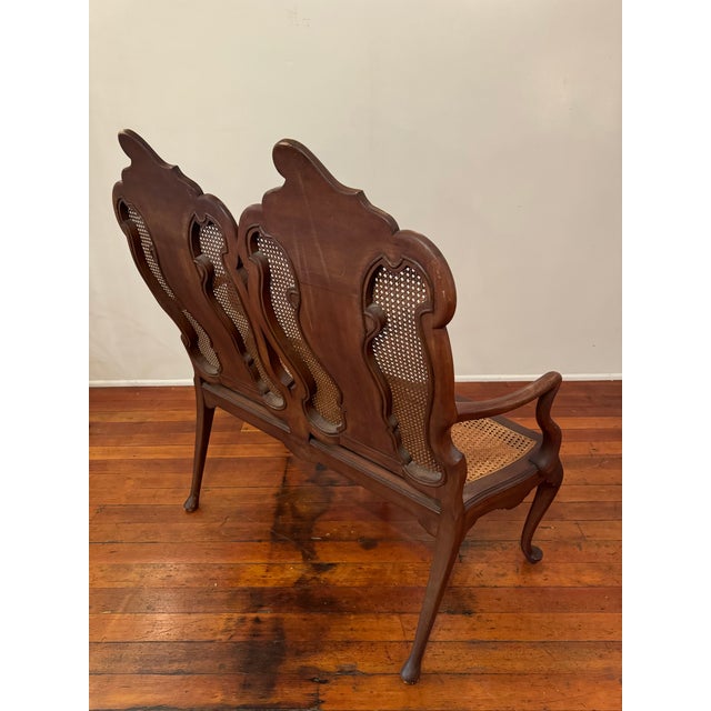 Early 20th Century French Provincial Style Double Caned Deter For Sale - Image 10 of 12