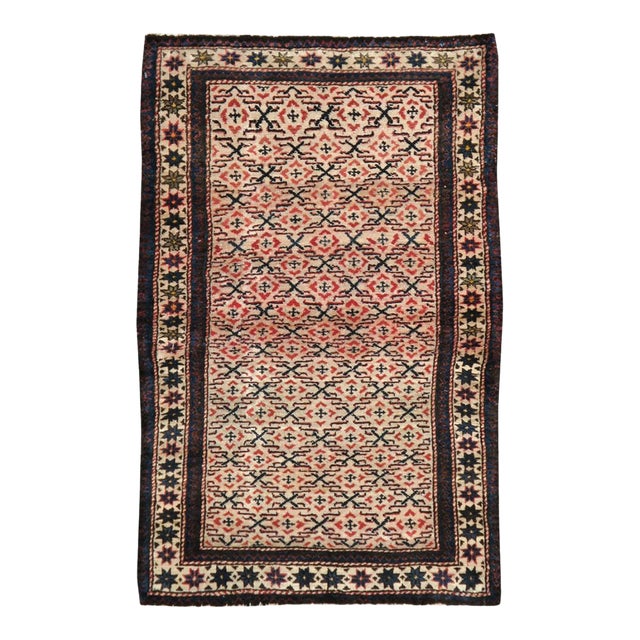 Galerie Shabab Collection Early 20th Century Caucasian Shirvan Throw Rug For Sale