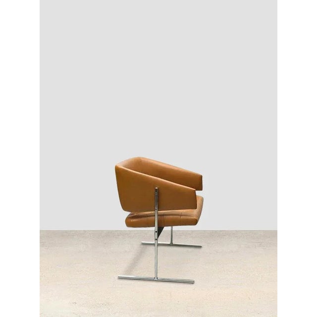 Senior Chair in Steel by Jorge Zalsupin, 1950 For Sale - Image 3 of 5