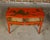 English Red Lacquer Faux Bamboo 19th Century Desk with Gilded Chinoiserie Décor For Sale - Image 10 of 12