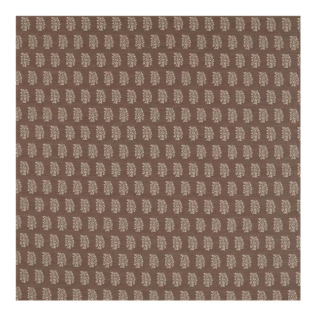 Sanderson Bagru Fabric in Cocoa - a sample For Sale