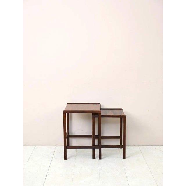 Vintage Coffee Tables in Rosewood, 1960s, Set of 2 For Sale - Image 6 of 12