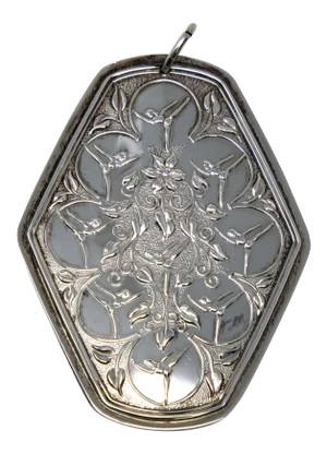1979 Towle Sterling Ornament Nine Ladies Dancing With Box