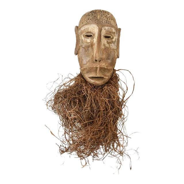 Early 20th Century Lega Bearded Mask For Sale
