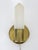 Bauhaus Brass & Opaline Glass Sconces, Germany, 1950s, Set of 2 For Sale - Image 9 of 18