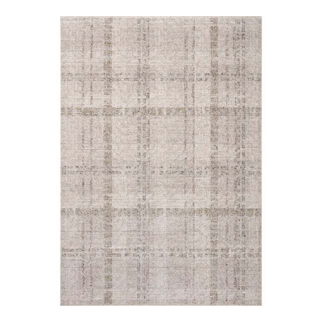 Angela Rose x Loloi Ember Ivory / Multi 5'-3" x 7'-6" Area Rug For Sale