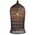 Auburn stained natural wicker large lantern. Classic original fish trap basket shape. An interesting solution lighting...