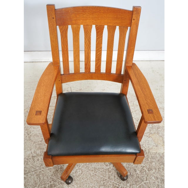 Age: Approx: 20 Years Old Details: Adjustable Height High Quality Construction Arts & Crafts Dark Green Leather Seats...