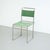 Mid-Century Modern Tubular Steel Chair with Green Fabric For Sale - Image 3 of 18