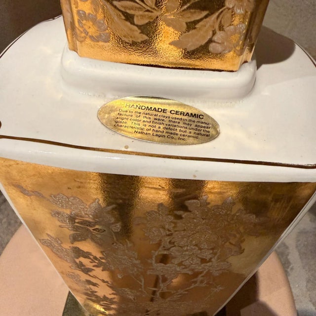 Nathan Laggin Table Lamp Ceramic Neoclassical Revival For Sale - Image 14 of 15