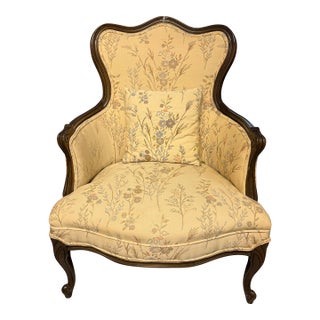 Late 20th Century French Provincial Louis XV Accent Chair For Sale