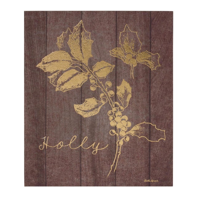 Kenneth Ludwig Chicago Laurel and Holly Plaque (Set of 2) For Sale - Image 4 of 5