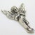 Vintage Italian Genuine Silver 800 Wall-Hanging Angel Figurine from Arezzo, 1970s For Sale - Image 3 of 11