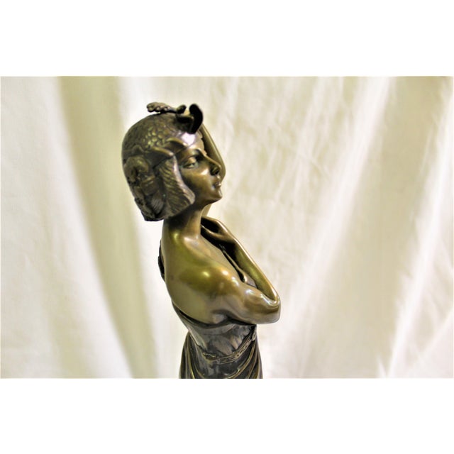 1990s Mid Century/Modern Deco Sculpture Bronze For Sale - Image 13 of 18