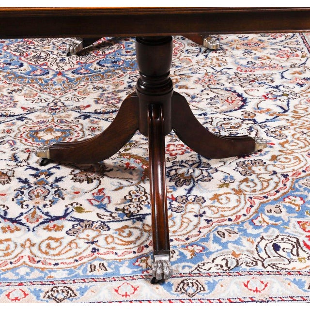 Vintage Mahogany Dining Table and Chairs, 20th Century, Set of 13 For Sale - Image 12 of 18