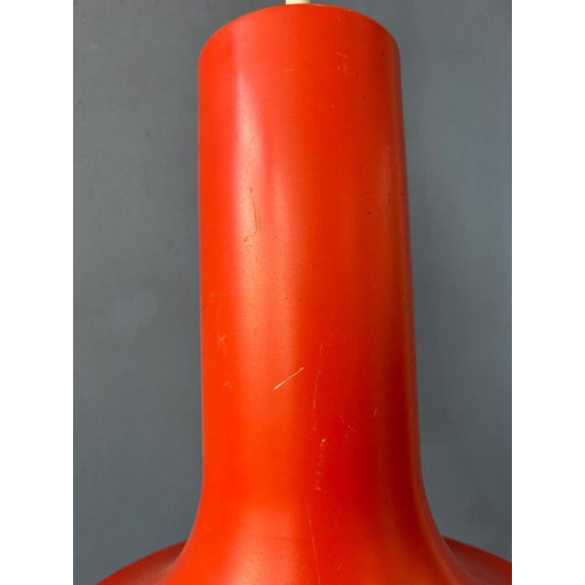 Metal Vintage Orange Cone Pendant Lamp from Raak For Sale - Image 7 of 11