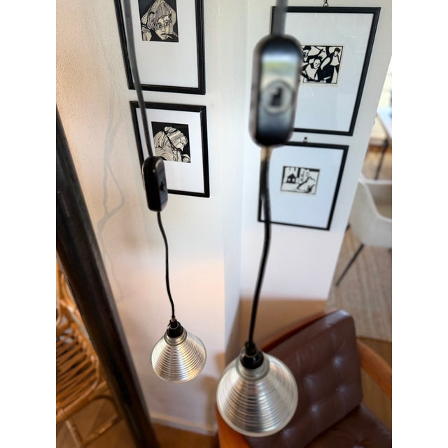 Grasl Vulgaris Pendant Lamps by Jan Roth for Ingo Maurer Design M, 1973, Set of 2 For Sale - Image 10 of 16