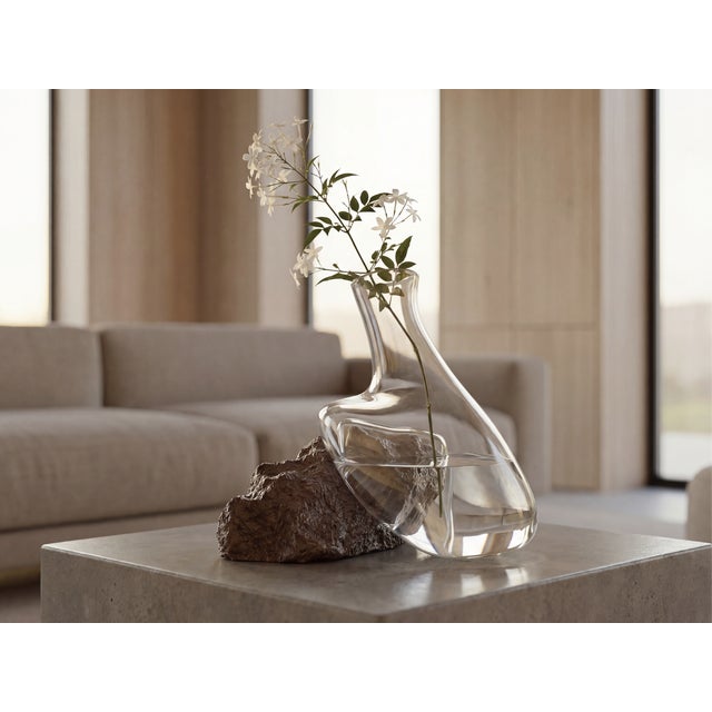 Natural Stone Crystal Vase – Wabi Sabi Sculptural Home Decor For Sale In New York - Image 6 of 8