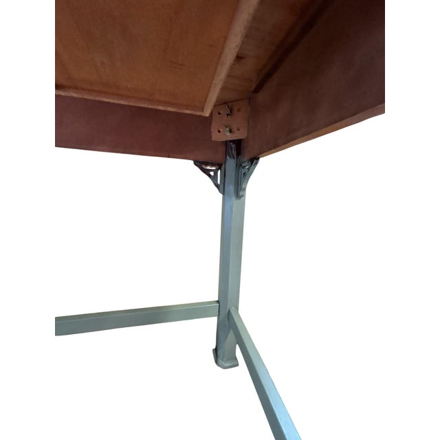 Custom Refinished Hand-Painted 3-Drawer Writing Desk For Sale - Image 9 of 9