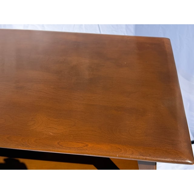 Heywood Wakefield Pair of Side Tables Walnut Made 1959 For Sale - Image 6 of 13