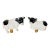 Vintage Ceramic Country Cows Lamp Finials - a Pair For Sale