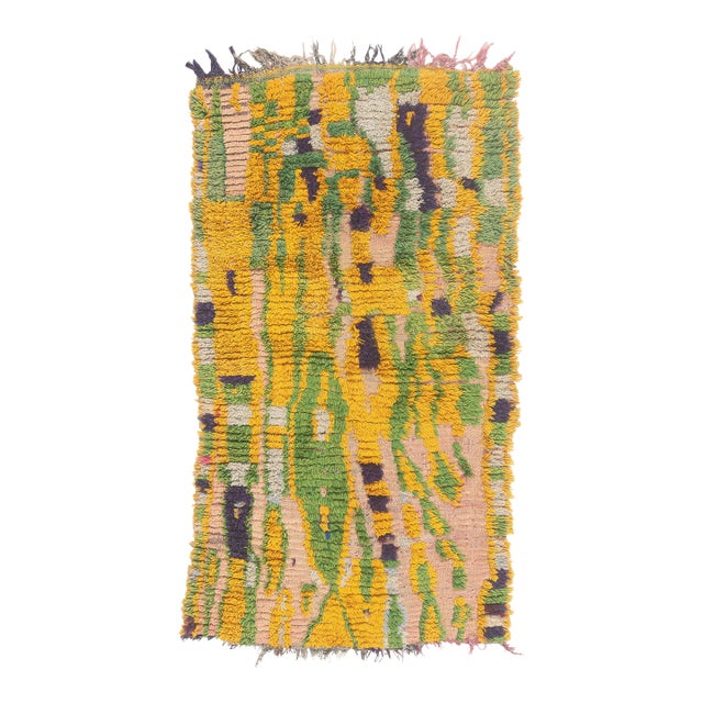 Vintage Azilal Moroccan Rug, 03'02 X 05'07 For Sale