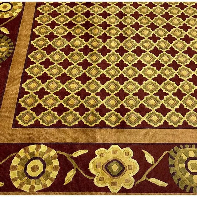 Handwoven Gabbeh Area Rug 6'7"×10'1" For Sale - Image 9 of 11