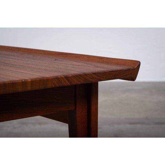1950s Teak Coffee or Side Table attributed to Finn Juhl for France & Daverkosen, Denmark, 1950s For Sale - Image 5 of 12
