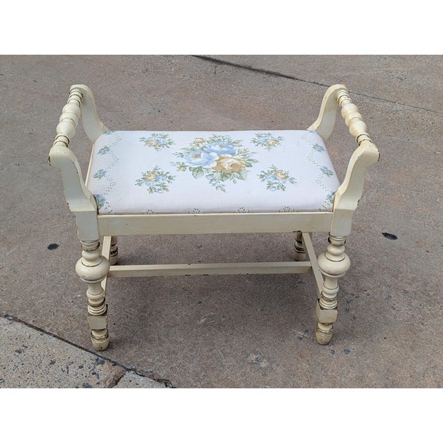 Discover the ultimate statement piece with this Boho chic cream bench, expertly crafted with classic turned legs to bring...