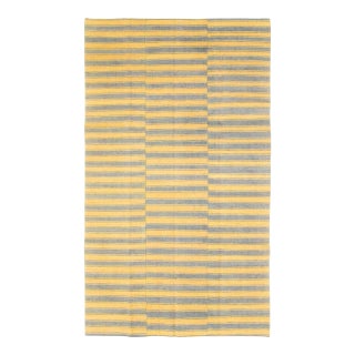 Galerie Shabab Collection Mid-20th Century Handmade Turkish Striped Flat-Weave Kilim Accent Rug For Sale