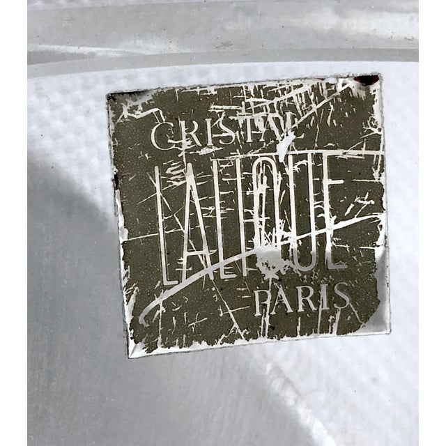 Glass Polished and Frosted Crystal Glass Ingrid Vase from Lalique, 1960s For Sale - Image 7 of 15