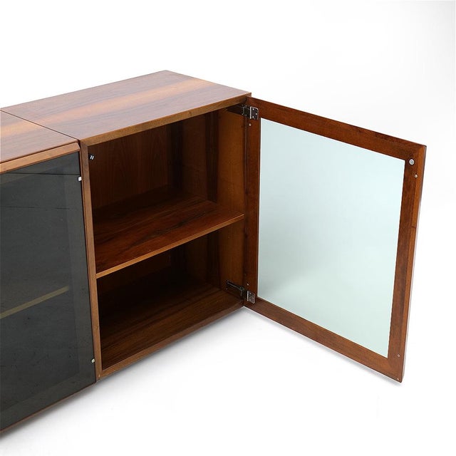 Metal Modular Sideboard by Vittorio Introini for Saporiti, 1970s, Set of 2 For Sale - Image 7 of 13