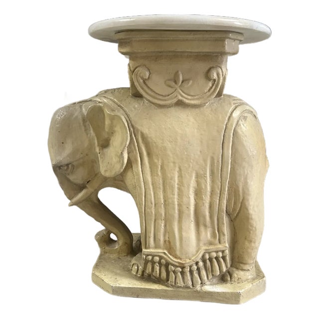 Hollywood Regency Elephant Pedestal For Sale