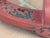 Mid 20th Century Red Painted Wood Garden Stool For Sale - Image 13 of 18