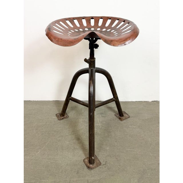 Vintage Industrial Swivel Chair, 1950s For Sale - Image 6 of 18