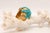 1960s Vintage 18k Yellow Gold Persian Turquoise Dome Ring, Size 5.75 For Sale In New York - Image 6 of 10