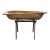 Large Fruitwood Trog or Dough Bowl on Oak Stand For Sale