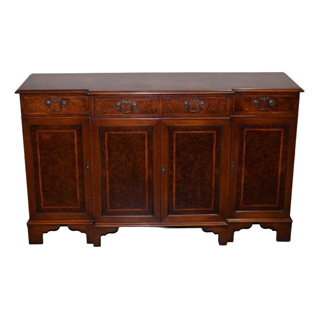 Antique Victorian Burr Walnut Sideboard by Jan Smith Brighton For Sale