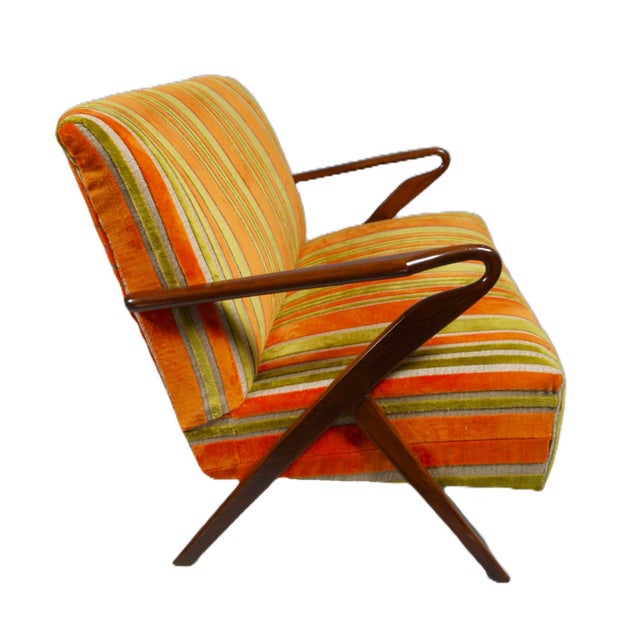 Brown Sofa by Paolo Buffa for La Permanente Mobili Cantù, 1950s For Sale - Image 8 of 8