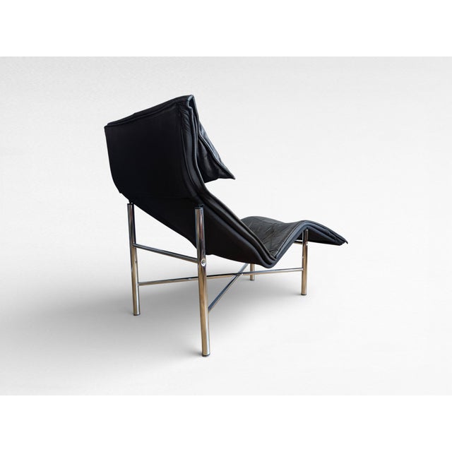 Ikea Leather Skye Lounge Chair by Tord Björklund, 1980s For Sale - Image 4 of 10